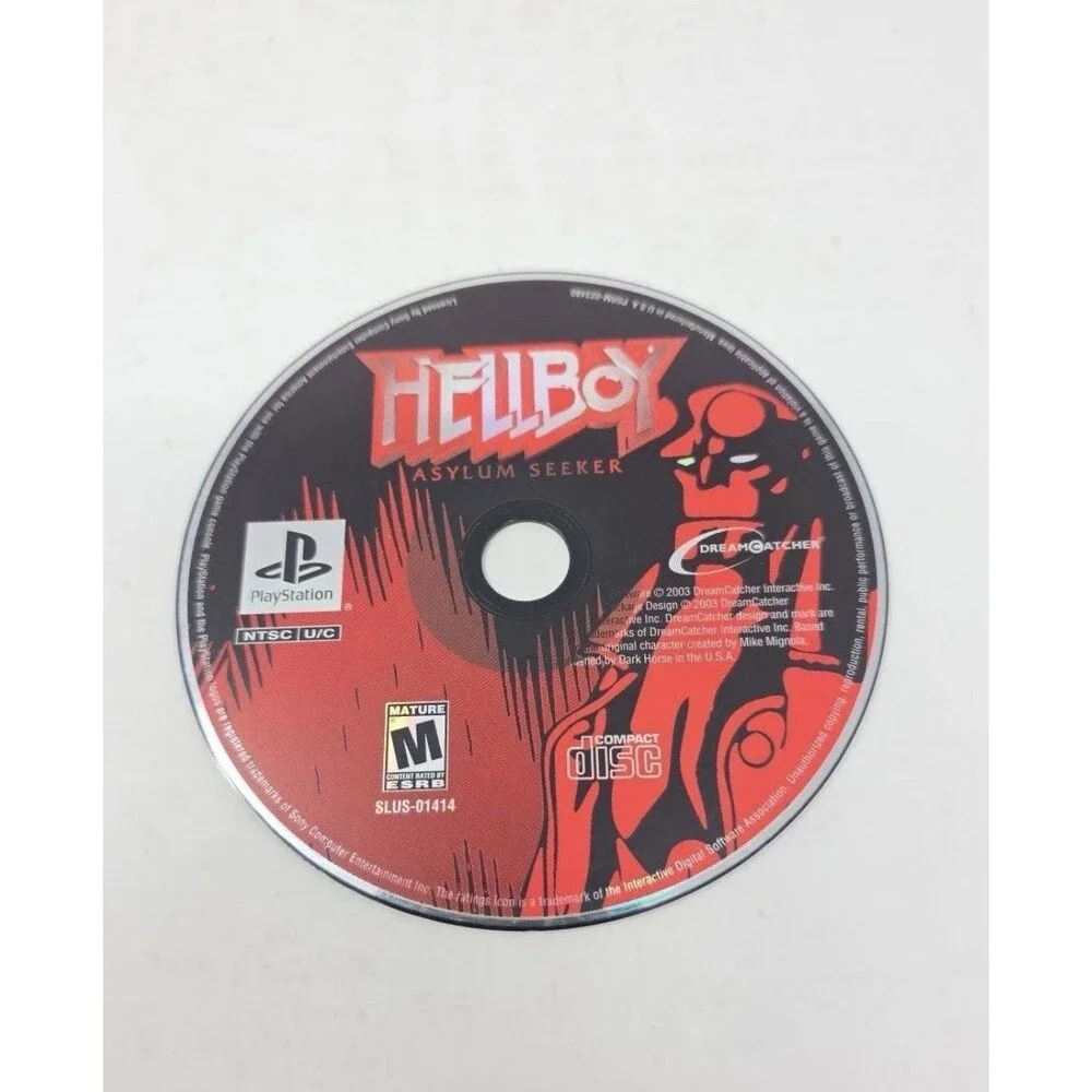 Hellboy Asylum Seeker PlayStation 1 PS1 Disc Only Loose Disc Tested